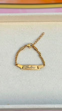 Load image into Gallery viewer, Custom Engraved Baby Bracelet