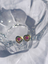 Load image into Gallery viewer, Pinky Heart Earrings