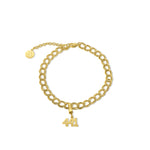 Bermuda charm bracelet with one island charm