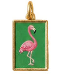 Green Flamingo Charm (Charm Bar)