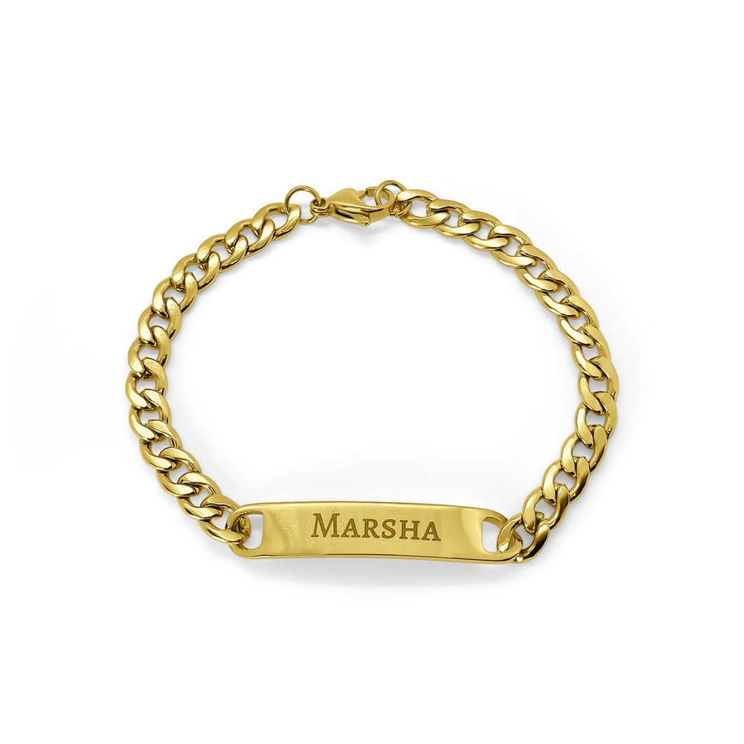 Custom Engraved Men's Bracelet