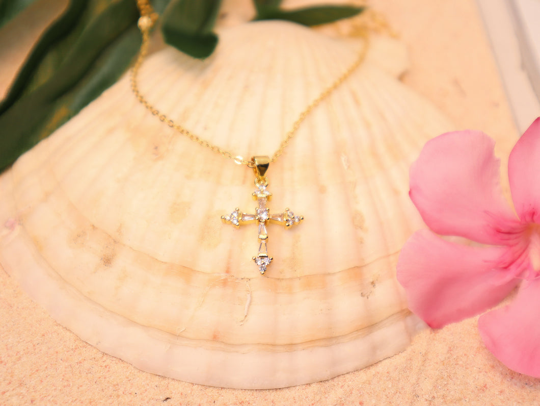 Crystal Cross Necklace