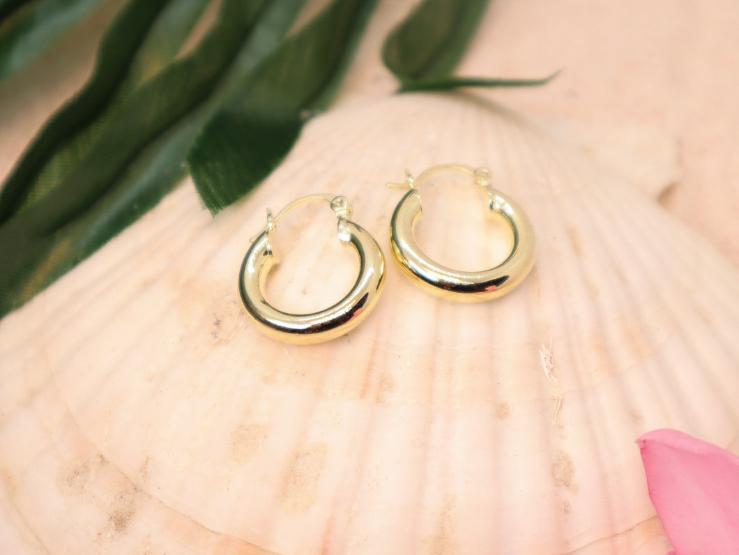 Mini Classic Gold Hoops