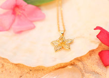 Load image into Gallery viewer, Gold Hibiscus Necklace
