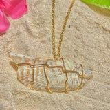 Natural Bermuda Shell Necklace (large)