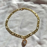 Diamond Heart Anklet/Bracelet