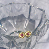 Pinky Heart Earrings