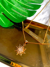 Load image into Gallery viewer, Custom Engraved Necklace + Sun
