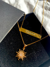Load image into Gallery viewer, Custom Engraved Necklace + Sun
